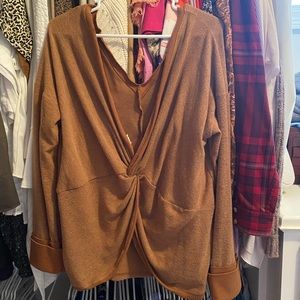 Sweater with detailed back